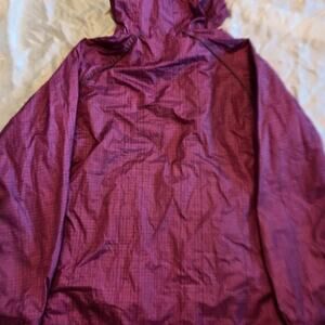 Vintage Prairie Mountain Colorado Berry Rain Coat Jacket Zip Up Size M